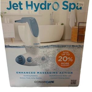 NEW Conair Portable Bath Spa with Dual Hydro Jets for Tub, Bath Spa Jet for Tub